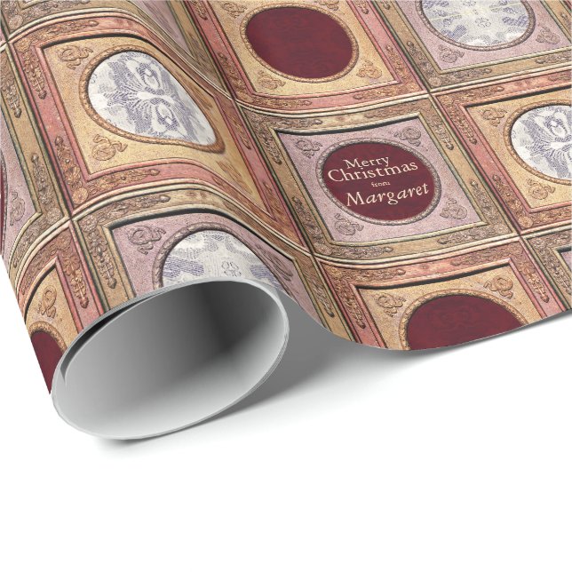 Navidades elegantes Papel de ajuste personalizado  (Esquina del rollo)