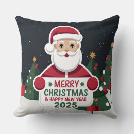 Navidades elegantes y festivos almohada de año nue