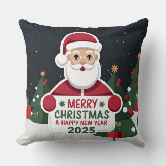 Navidades elegantes y festivos almohada de año nue
