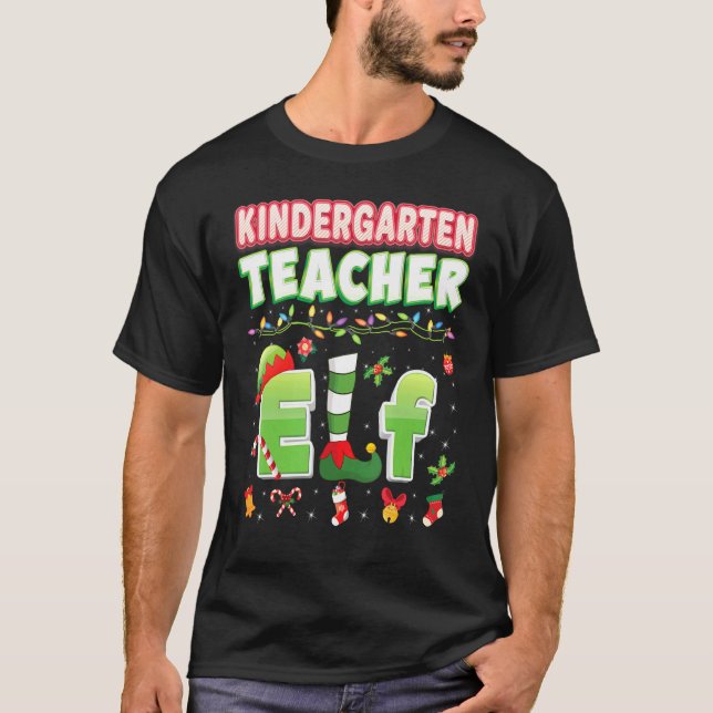 Navidades Elf de kindergarten suéter ligero U (Anverso)