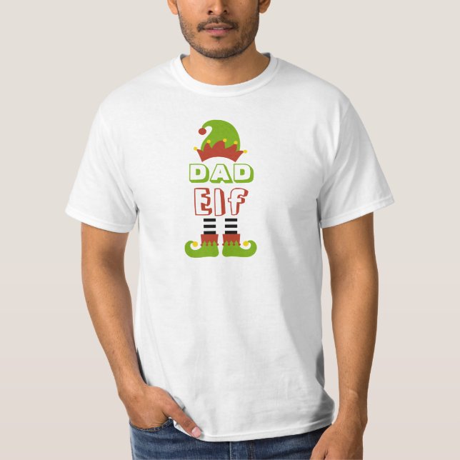 Navidades Elf de Papá Noel Navidad Camiseta de Nav (Anverso)