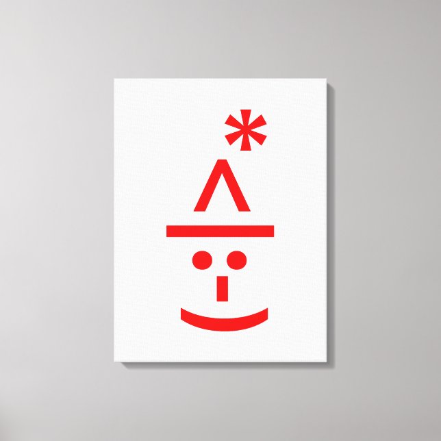 Navidades Elf Emoticon Xmas ASCII Texto Arte (Anverso)
