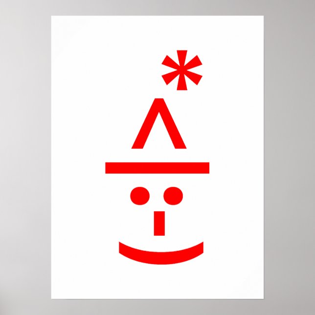 Navidades Elf Emoticon Xmas ASCII Texto Arte (Frente)