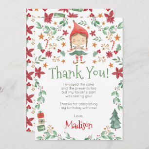 Navidades Elf Gracias Tarjetas