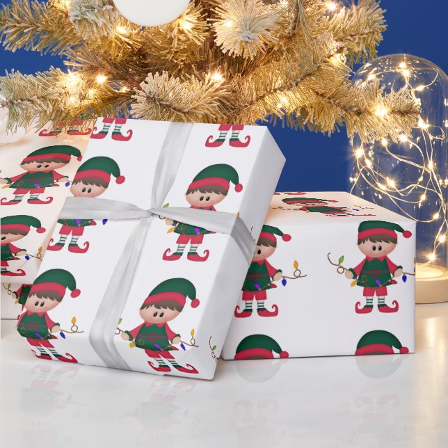 Navidades Elf Holiday papel envolvente (Vacaciones)