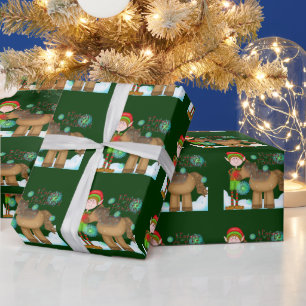 Navidades Elf Holiday papel envolvente