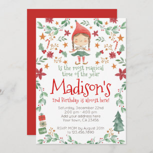 Navidades Elf Invitación