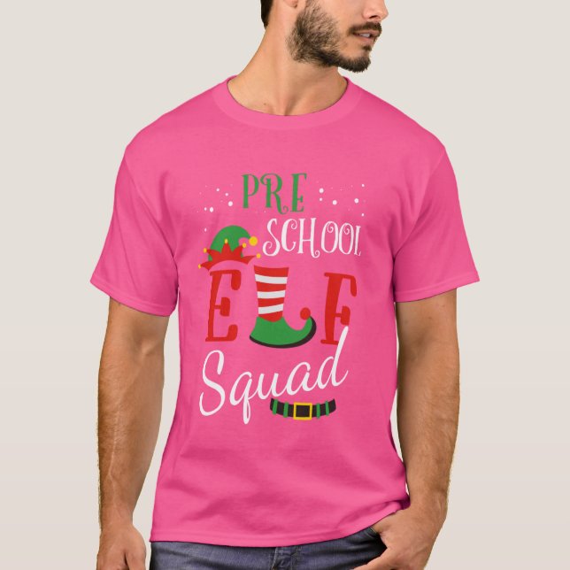 Navidades Elf Squad preescolares Top (Anverso)