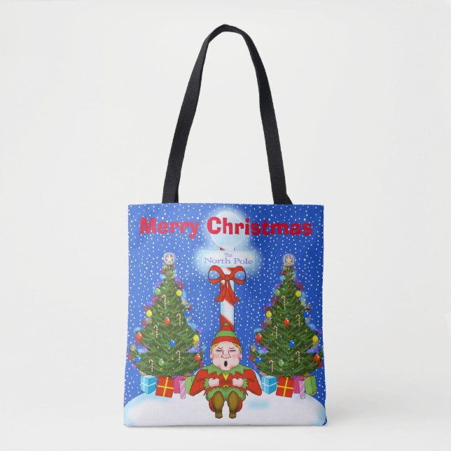 Navidades elfos durmiendo en la bolsa (Anverso)
