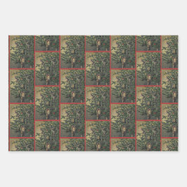 Navidades Elves Envoltura Papel Set 1