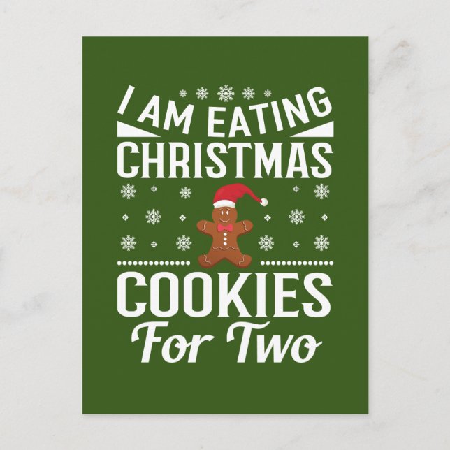 Navidades embarazo invitación jengibre (Anverso)