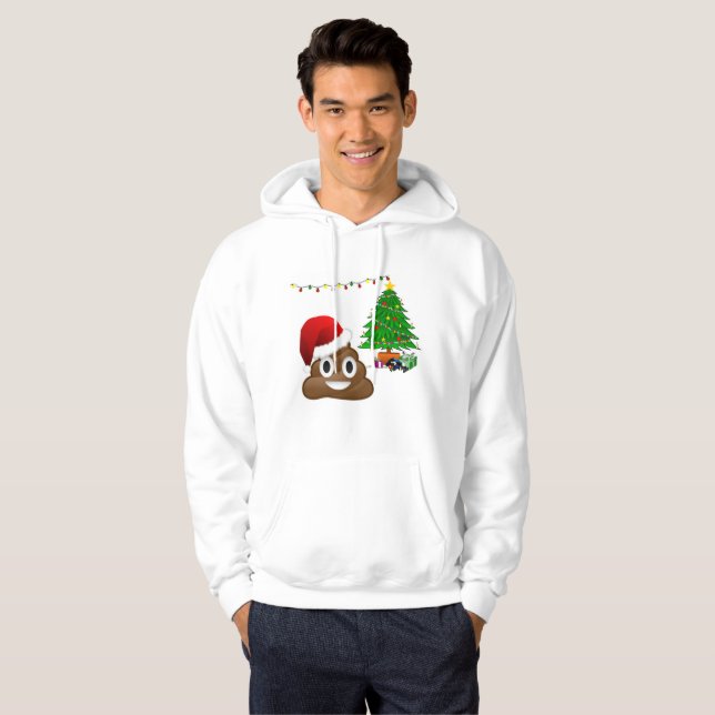 navidades emoji poo mena sudadera capucha (Anverso completo)