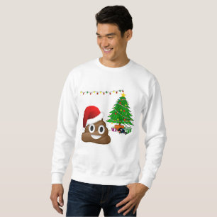 navidades emoji poo mens sudadera