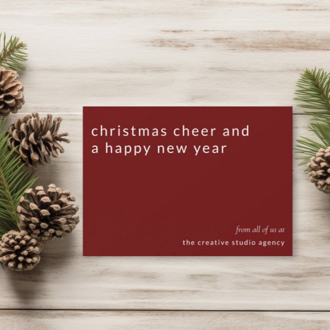 Navidades empresariales saludan la tarjeta de vaca (Subido por el creador)