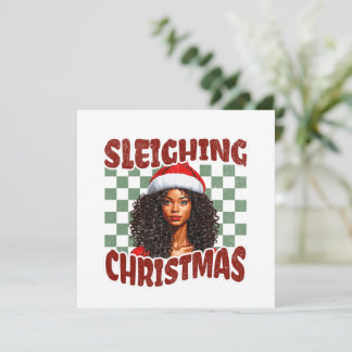 Navidades en alza mujer afroamericana