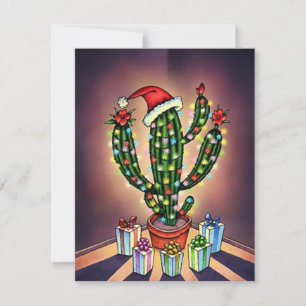 Navidades en blanco Invitación Cactus SW