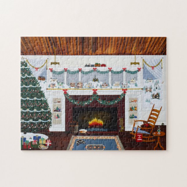 Navidades en el rompecabezas de Oregón (Horizontal)