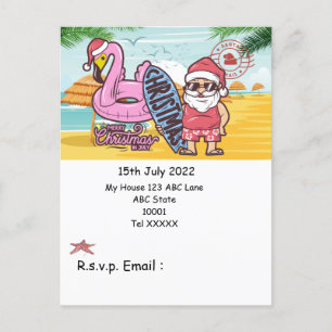 Navidades en julio con postal SANTA CLAUS