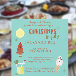 Navidades En Julio Invitación De La Fiesta De La B