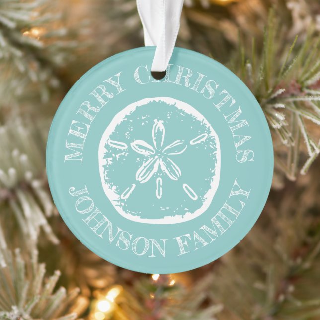 Navidades en julio ornamento arbóreo personalizado (Árbol)