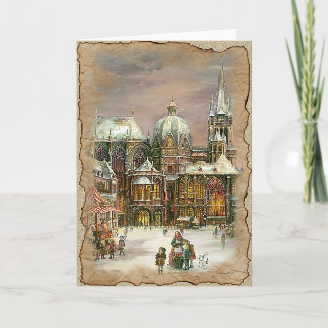 Navidades en la ciudad - Tarjeta de felicitación (Anverso)