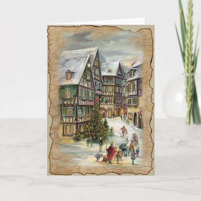 Navidades en la ciudad - Tarjeta de felicitación (Anverso)