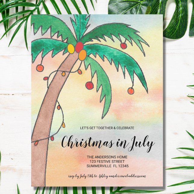 Navidades en la invitación del partido de julio (Subido por el creador)