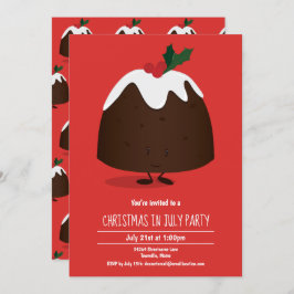 Navidades en la invitación del partido de julio