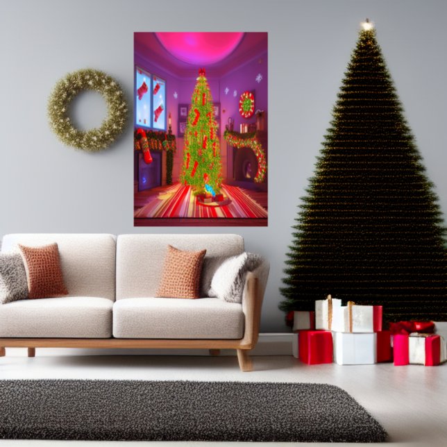 Navidades en la sala de estar | Poster de arte de  (Subido por el creador)