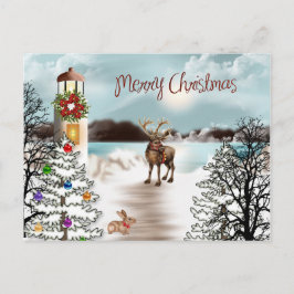 Navidades en la tarjeta de fotos del lago