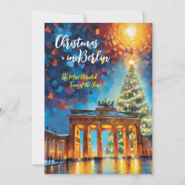 Navidades en la tarjeta de invitación de Berlín