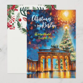 Navidades en la tarjeta de invitación de Berlín