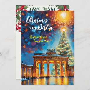 Navidades en la tarjeta de invitación de Berlín