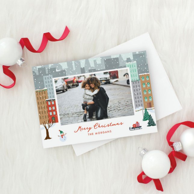 Navidades en la tarjeta de vacaciones plana de la  (Subido por el creador)