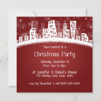 Navidades En Las Invitaciones De La Fiesta De La C