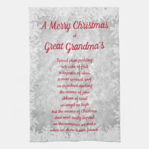 Navidades en las toallas de cocina de la casa de l