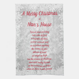 Navidades en las toallas de cocina de la casa de N