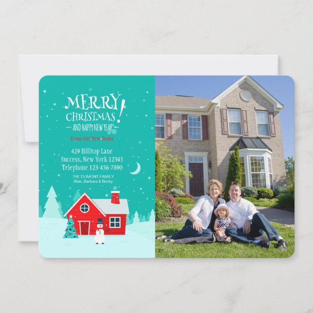 Navidades en nuestra nueva tarjeta fotográfica de  (Anverso)