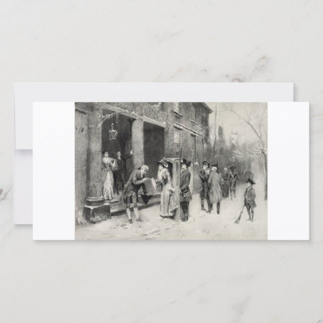 Navidades en tarjeta de colección de la época colo (Anverso)