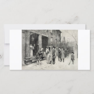 Navidades en tarjeta de colección de la época colo