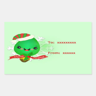 Navidades encienden a Pegatinas de regalo de Kawai
