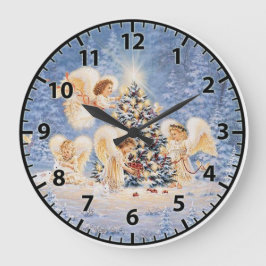 Navidades enganchan el reloj de pared