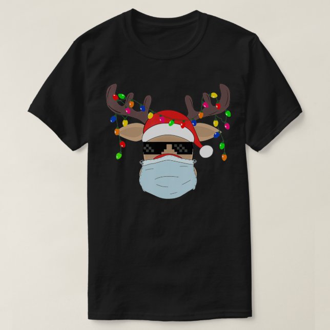Navidades enmascaran la linda camisa de máscara de (Diseño del anverso)