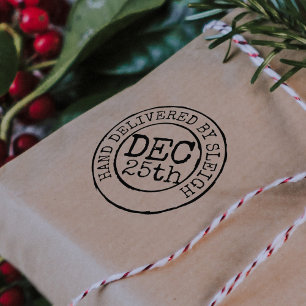 Navidades entregados a mano con sello de fecha de 