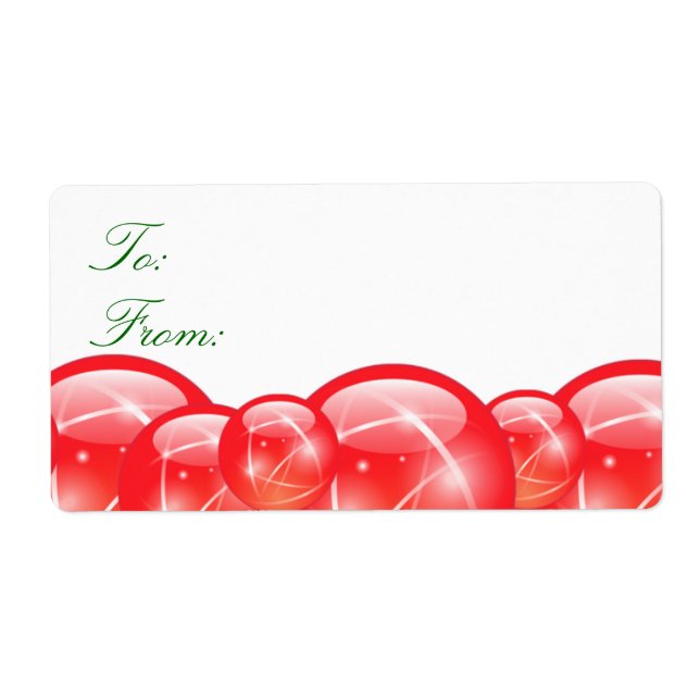 Navidades entregan etiquetas (Frente)