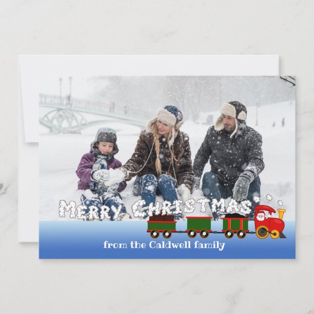 Navidades Entrenan con tarjeta fotográfica Smoke G (Anverso)