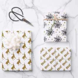 Navidades envolviendo hojas de papel