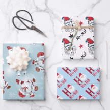 Navidades envolviendo hojas de papel