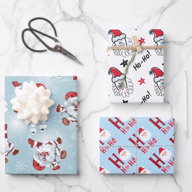 Navidades envolviendo hojas de papel (Anverso)