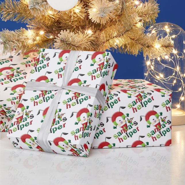 Navidades envolviendo papel de ayudante de elfo de (Vacaciones)